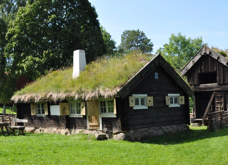 View over one of the old buildings