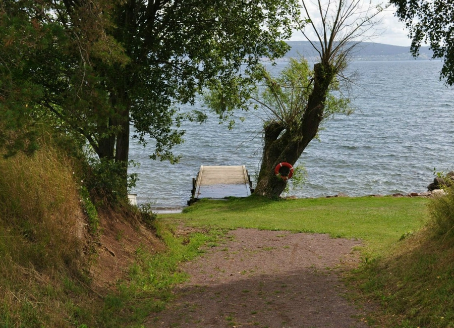 Bryggan vid Parola Malm på Visingsö